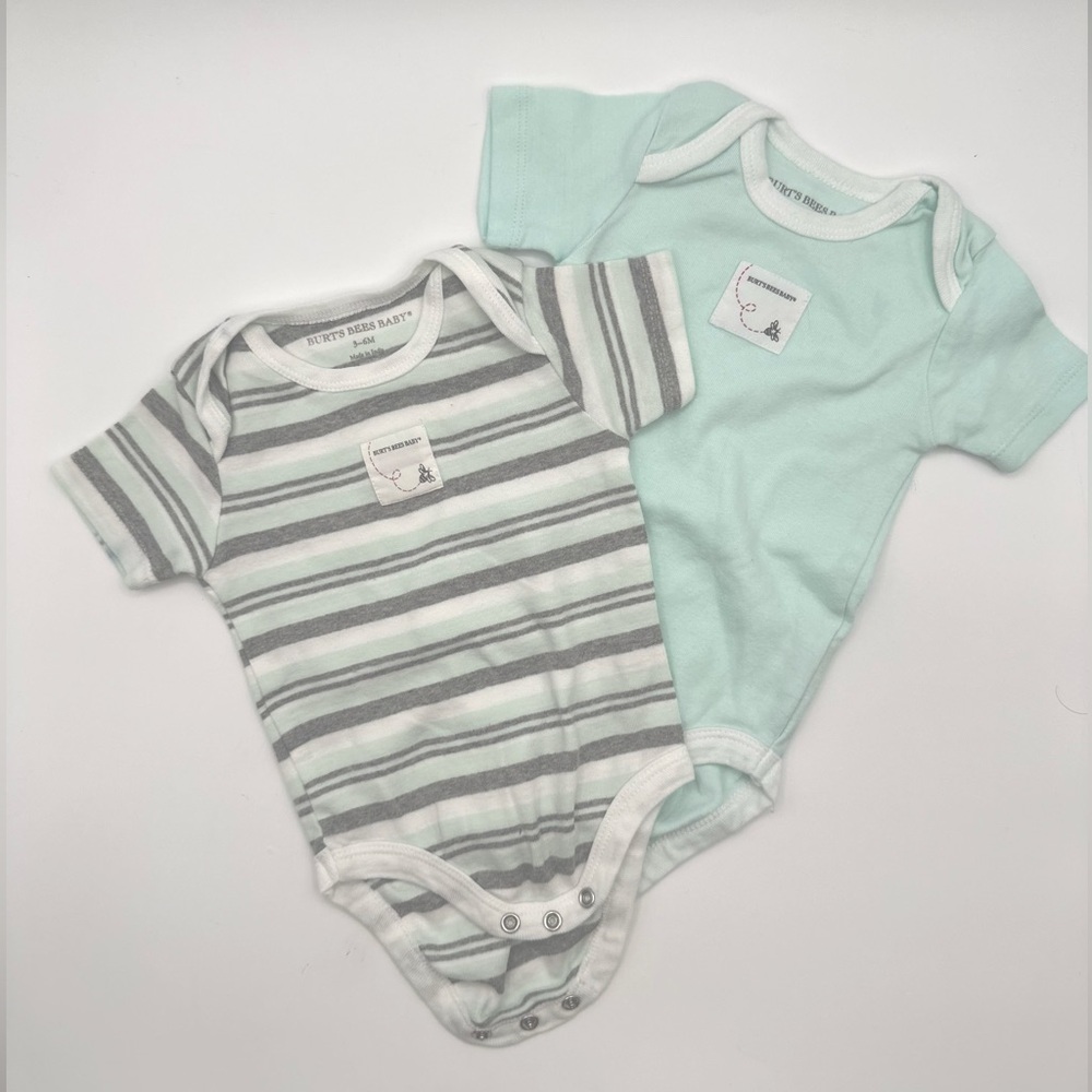 Burt's Bees 2 Piece Bodysuit Set 3-6 Months